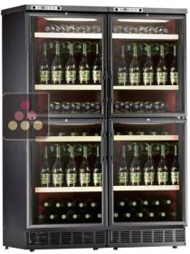 Combination of 4 single temperature wine cabinets for service or storage - free standing or built in  CALICE