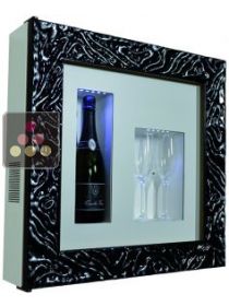 Single temperature silent refrigerated Champagne stand  for 1 bottle and 2 glasses CALICE DESIGN
