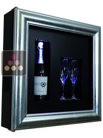 Single temperature silent refrigerated Champagne stand  for 1 bottle and 2 glasses CALICE DESIGN