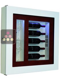 Single temperature silent refrigerated Champagne stand  for 5 bottles and 2 glasses CALICE DESIGN