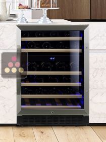 Dual temperature built in wine cabinet for storage and/or service DOMETIC