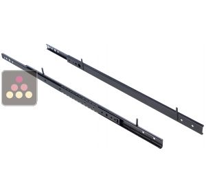 Set of 2 rails for 1 sliding shelf CLIMADIFF