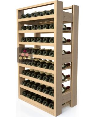 Wooden storage rack for 48 bottles VISIORACK