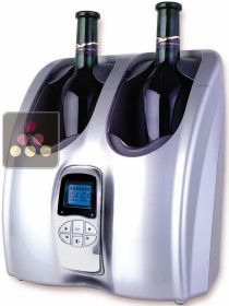 2 temperarture Wine cooler for 2 bottles CLIMADIFF
