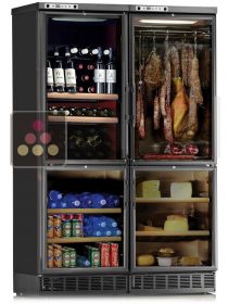 Built-in Combination of a Cheese Cabinet, a Delicatessen Cabinet and a Fresh Produce compartment CALICE