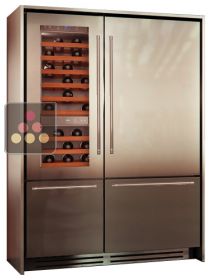 Combination of a Wine Cabinet, a Fridge and 2 compartments Tri-modes - Light Design KITCHENAID