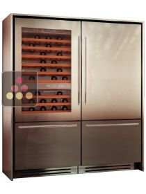 Combination of a Wine Cabinet, a Fridge and 2 compartments Tri-modes - Classic Design KITCHENAID