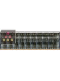 Metallic Wine Library - 840 bottles ARCHITECTURE INTERIEURE DU VIN