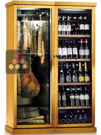 Combination of a Multi-temperature Wine Cabinet and a Single Temperature Delicatessen Cabinet CALICE