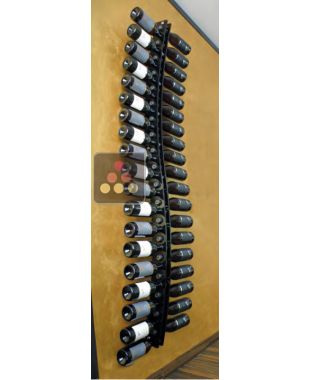 Wall Wine Rack in Clear Plexiglass for 38 bottles SOBRIO