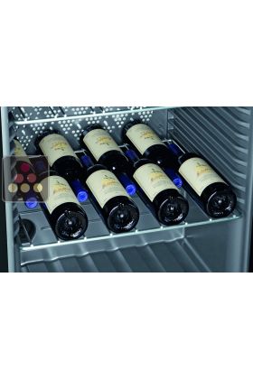 shelf : chromed steel / empreinte for the Vinothek ranks
