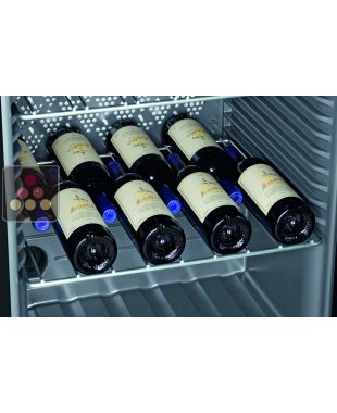 shelf : chromed steel / empreinte for the Vinothek ranks
 LIEBHERR