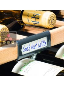 Set of 5 Clip-on Shelf Labels in chrome steel LIEBHERR