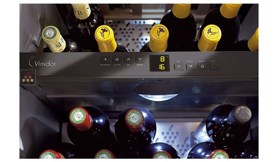 Multi-purpose wine cabinet for the storage and service of wine - can be fitted
