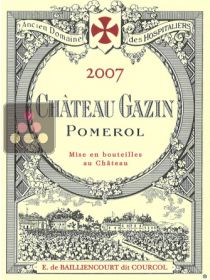 Red Wine Gazin - Pomerol - 2007 0.75 L Sélection Vin