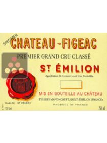 Red Wine Figeac - Saint Emilion 1° Grand Cru Classé B - 2007 0.75 L Sélection Vin