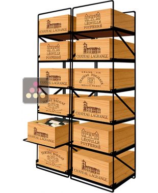 The only solution for storing 12 cases of wine and 144 bottles MODULORACK