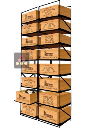 The only solution for storing 16 cases of wine and 192 bottles