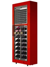 Combination of two modular freestanding multipurpose wine cabinets CALICE DESIGN