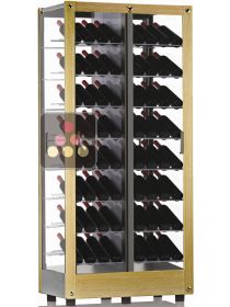 4-sided refrigerated display cabinet for wine storage or service CALICE