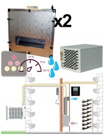 Air conditioner for wine cellar up to 3500W with humidifier and heating system - Vertical ducting FRIAX