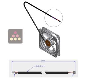 Hot air extraction fan for built-in wine cabinet TRANSTHERM