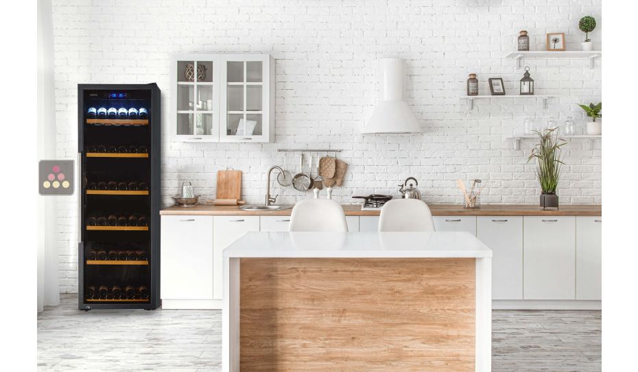 1 temperature wine cabinet for storage and service