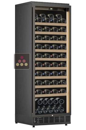 Single temperature built-in wine cabinet for storage or service - Sliding shelves