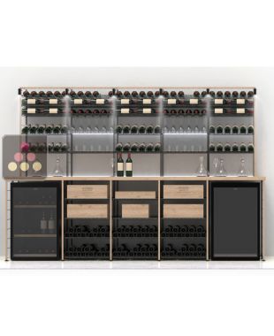 Arrangement of 486 bottle cellars - Specific manufacturing Wine Merchant Ma Cave à Vin