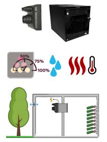 Monobloc air conditioner for wine cellar - Built-in - Cooling, heating and humidification FRIAX