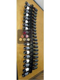 Wall Wine Rack in Clear Plexiglass for 38 bottles - Exhibition model SOBRIO