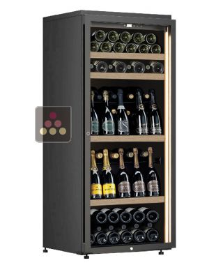 Freestanding single temperature wine cabinet for storage or service - Mixed bottles CALICE