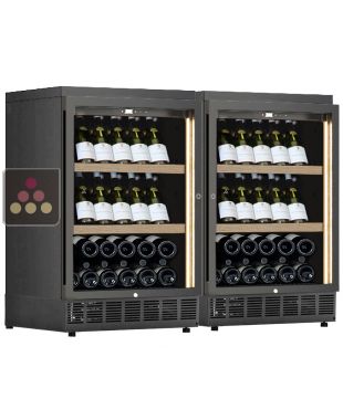 Built-in single temperature wine cabinet for wine storage or service CALICE