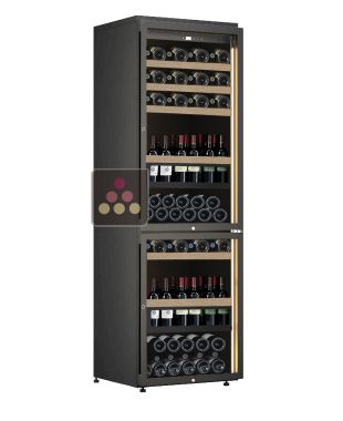 Dual temperatures wine cabinet - Sliding trays for standing bottles CALICE