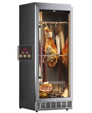 Built-in refrigerated cabinet for cured meats - Stainless steel front CALICE