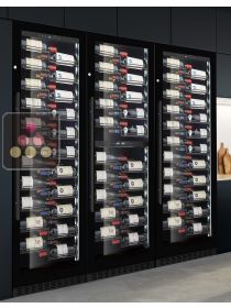 Built-in combination of 3 wine service or storage cabinets - 4-temperatures LE CHAI