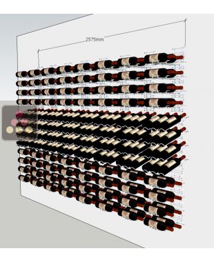 Wall rack for 288 bottles VISIORACK