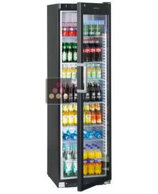 Freestanding professional refrigerator - Glass door with LED and display - 441L LIEBHERR PRO