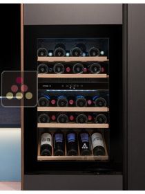 Dual temperature built in wine service cabinet - Push/Pull opening AVINTAGE