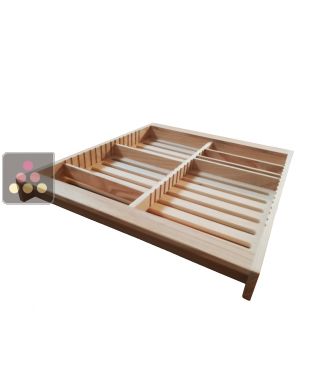Solid wood shelf with dividers for cigars CALICE