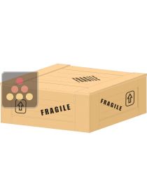 Wooden crate overpack for transport for 2 wine cabinet H < 1000 mm Ma Cave à Vin