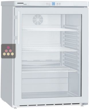 Undercounter glass door commercial refrigerator - Forced-air cooling - 130L LIEBHERR PRO
