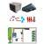 Air conditioner for natural wine cellar 1130 Watts - ceiling unit cooler - Water-cooled condensing - Cold, humidifier and heating 