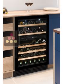 Dual temperature built-in wine cabinet for storage and/or service AVINTAGE