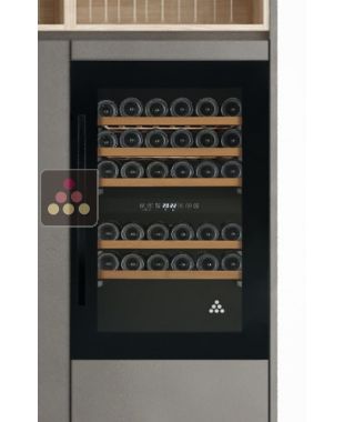 Built-in wine cabinet with 2 temperature zones for service and/or ageing CAVISS