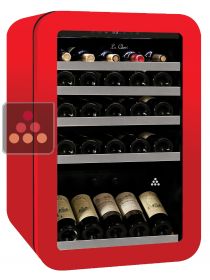 Mono-temperature wine cabinet for service - Red finish LE CHAI