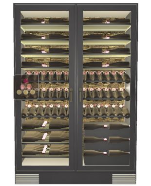 Custom made wine cellar with single temperature - Steel structure Ma Cave à Vin