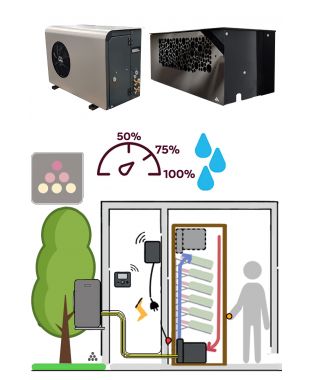 Air conditioner for wine cellar 780W - Wine cabinet evaporator - Cooling and Humidifying FRIAX