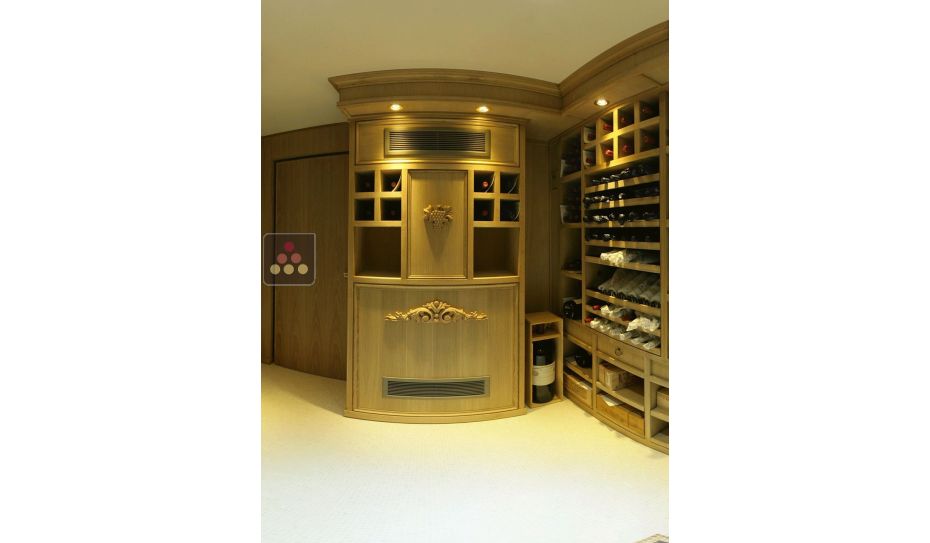 Air conditioner for wine cellar - Ductable vertical evaporator - 1130W - Water condensation - Cooling, Heating and Humidifying