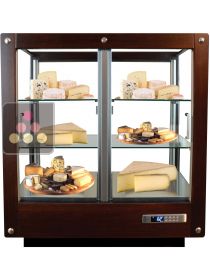 4-sided refrigerated display cabinet for storage or service of cheese CALICE